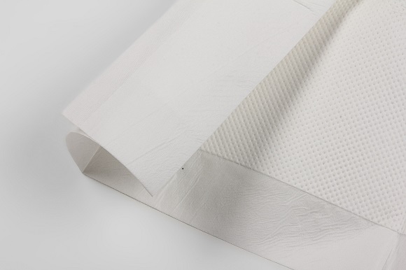 Product Description:Transfer Sheet 220x100cm, white. Tear strength at least 150 kg,absorbent to 4,0 liter.

Do not use for carrying.

PP-nonwoven: 50g/m2 + PE: 25g/m2
Cellulose: 18g/m2 
27g SAP and 92g Fluff Pulp 
18g/m2 Tissue
